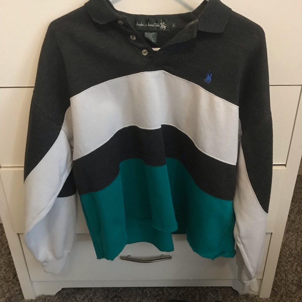polo neck vintage sweater